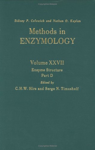 Stock image for Methods in Enzymology: Enzyme Structure (Volumes 27 Part 2) for sale by Anybook.com