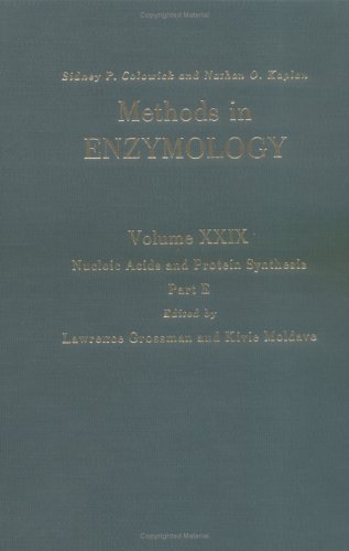 9780121818920: Nucleic Acids and Protein Synthesis, Part E: Volume 29 (Methods in Enzymology)