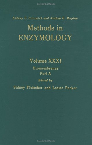 Beispielbild fr Methods in Enzymology, Volume 31, Biomembranes Part A zum Verkauf von The Book Exchange