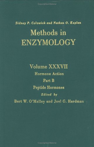 Beispielbild fr Methods in Enzymology, Volume 37: Hormone Action, Part B: Peptide Hormones zum Verkauf von The Book Exchange