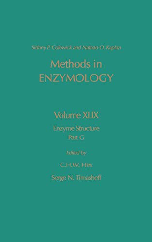 Stock image for Methods in Enzymology, Vol. 49: Enzyme Structure, Part G for sale by Alplaus Books