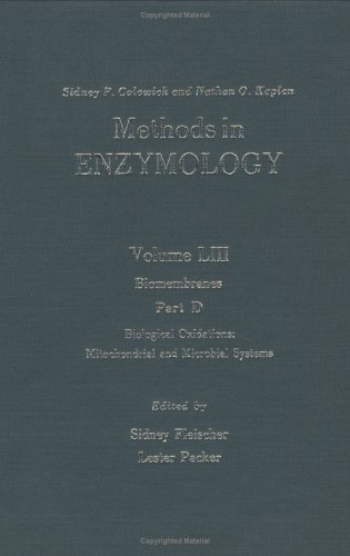 Stock image for Methods in Enzymology, Volyme 53: Biomembranes, Part D: Biological Oxidations: Mitochondrial and Microbial Systems (Volume 53) for sale by Phatpocket Limited