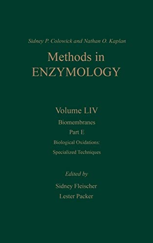 Stock image for Methods in Enzymology, Volume 54: Biomembranes, Part E: Biological Oxidations: Specialized Techniques for sale by Zubal-Books, Since 1961