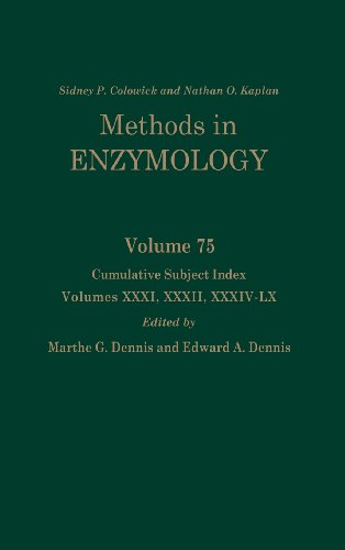 Imagen de archivo de Cumulative Subject Index, Volumes 31, 32 & 34-60, Volume 75: Volume 75: Cumulative Subject Index, Volumes 31, 32 and 34-60 (Methods in Enzymology) a la venta por Zubal-Books, Since 1961