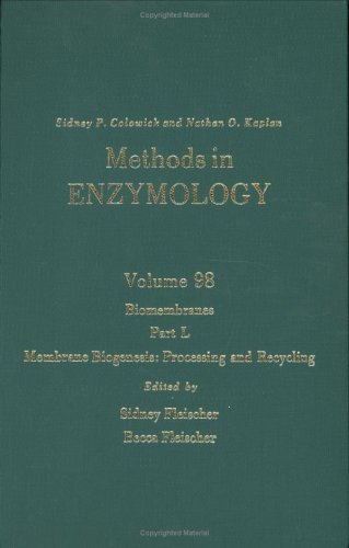 Stock image for Biomembranes, Part L: Membrane Biogenesis: Processing and Recycling (Volume 98) (Methods in Enzymology, Volume 98) for sale by ThriftBooks-Dallas