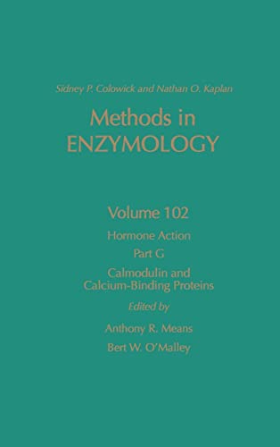 Imagen de archivo de Methods in Enzymology, Volume 102, Hormone Action, Part G: Calmodulin & Calcium-Binding Proteins a la venta por Zubal-Books, Since 1961