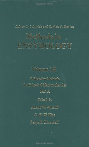 Stock image for Diffraction Methods for Biological Macromolecules, Part A, Volume 114 (Methods in Enzymology) for sale by Mispah books