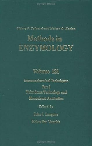 Stock image for Methods in Enzymology, Volyme 121: Immunochemical Techniques, Part I: Hybridoma Technology and Monoclonal Antibodies (Volume 121) for sale by HPB-Red