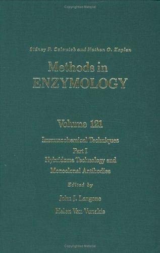 9780121820213: Methods in Enzymology, Volyme 121: Immunochemical Techniques, Part I: Hybridoma Technology and Monoclonal Antibodies (Volume 121)