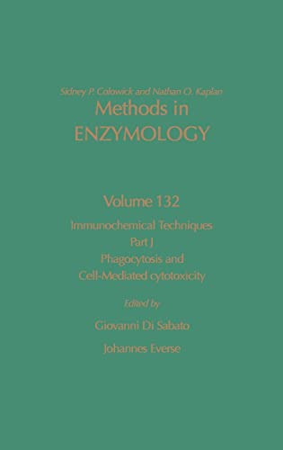 Imagen de archivo de Immunochemical Techniques, Part J: Phagocytosis and Cell-Mediated Cytotoxicity Vol. 132, Pt. J a la venta por Better World Books