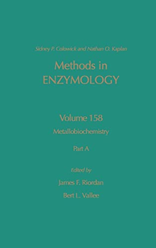 9780121820596: Metallobiochemistry, Part a: Volume 158: Metabiochemistry Part a: Pt A (Methods in Enzymology)