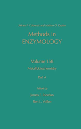 9780121820596: Methods in Enzymology, Volume 158: Metallobiochemistry, Part A