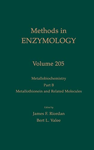 Imagen de archivo de Metallobiochemistry, Part B: Metallothionein and Related Molecules (Volume 205) (Methods in Enzymology, Volume 205) a la venta por HPB-Red