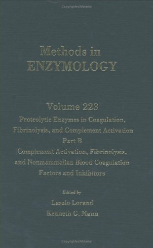 Imagen de archivo de Proteolytic Enzymes in Coagulation, Fibrinolysis, and Complement Activation, Part B Pt. B, Vol. 223 a la venta por Better World Books