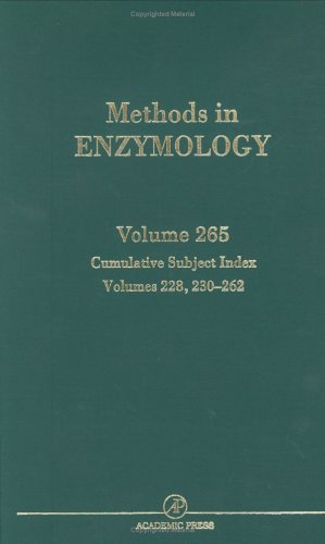 9780121821661: Cumulative Subject Index, Volumes 228, 230-262: Volume 265 (Methods in Enzymology)