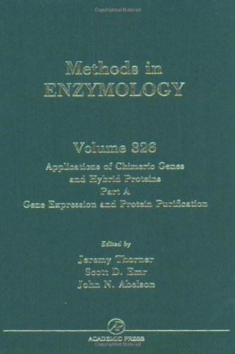 Imagen de archivo de Methods in Enzymology: Applications of Chimeric Genes and Hybrid Proteins: Gene Expression and Protein Purification (Volume 326.A) a la venta por Anybook.com