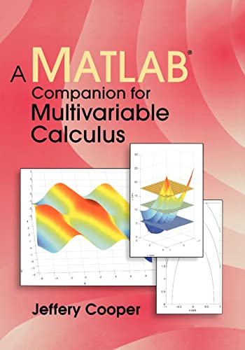 Imagen de archivo de A Matlab Companion for Multivariable Calculus a la venta por BooksRun