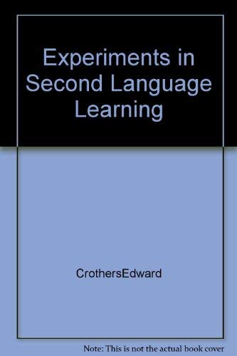 9780121979508: Experiments in Second Language Learning