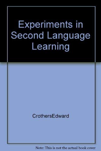 9780121979508: Experiments in Second-Language Learning