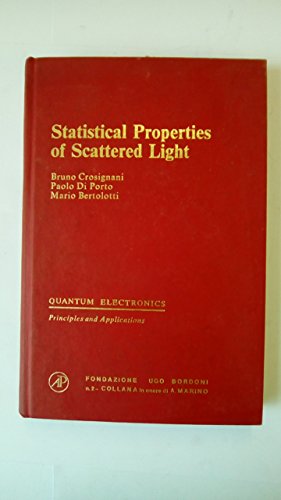 Stock image for Statistical Properties of Scattered Light for sale by Better World Books