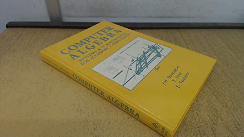 Stock image for Computer Algebra: Systems and Algorithms for Algebraic Computation for sale by Avalon Books