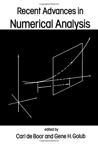 Imagen de archivo de Recent Advances in Numerical Analysis a la venta por Book Bear
