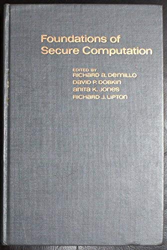 Imagen de archivo de Foundations of Secure Computation a la venta por Better World Books