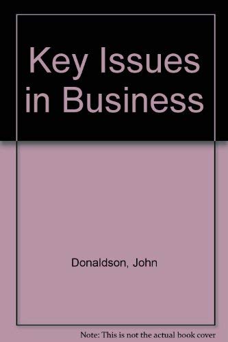 Stock image for Key Issues in Business Ethics for sale by Better World Books