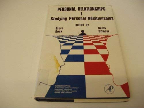 9780122228018: Personal Relationships, Vol. 1: Studying Personal Relationships