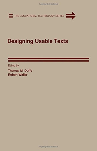 Stock image for Designing Usable Texts (Educational Technology Series) for sale by HPB-Red