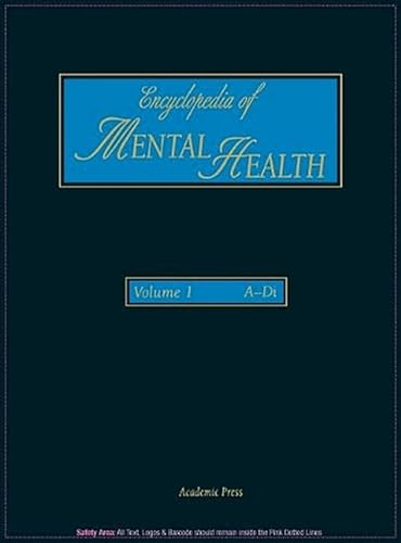 Stock image for Encyclopedia of Mental Health, Volume 1 for sale by Better World Books