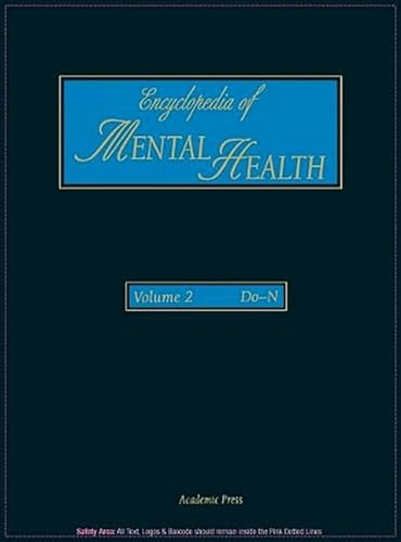 Stock image for Encyclopedia of Mental Health, Volume 2 for sale by Better World Books Ltd