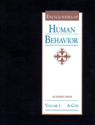 9780122269219: Encyclopedia of Human Behavior, Volume 1 (Encyclopedia of Human Behavior, Four-Volume Set)