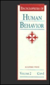 Stock image for Encyclopedia of Human Behavior, Volume 2 for sale by Better World Books