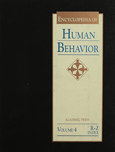 Stock image for Encyclopedia of Human Behavior, Volume 4 for sale by Better World Books
