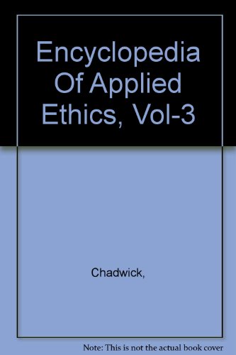 Stock image for Encyclopedia of Applied Ethics for sale by Better World Books