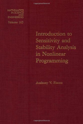 9780122544507: Introduction to Sensitivity and Stability Analysis in Nonlinear Programming