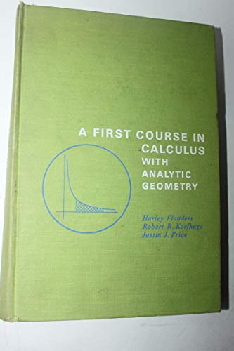 Stock image for A First Course in Calculus with Analytic Geometry for sale by Better World Books