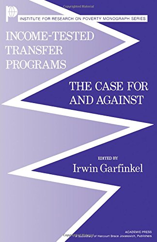 9780122758805: Income-tested Transfer Programmes: The Case for and Against