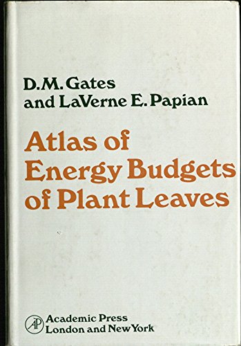 Stock image for Atlas of energy budgets of plant leaves for sale by Irish Booksellers