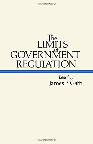 Stock image for The Limits of Government Regulation for sale by Better World Books