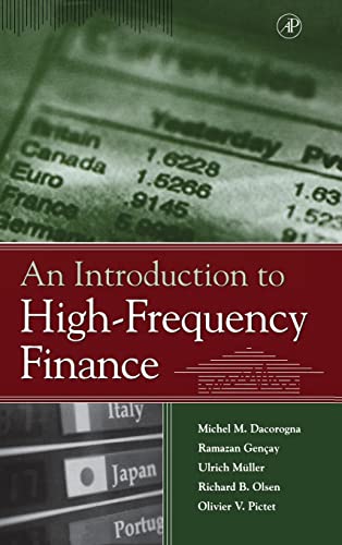 Stock image for An Introduction to High-Frequency Finance for sale by Books Unplugged