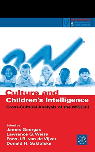 Beispielbild fr Culture and Children's Intelligence: Cross-Cultural Analysis of the Wisc-III zum Verkauf von ThriftBooks-Dallas