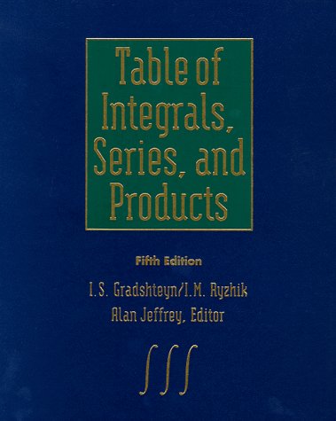 Imagen de archivo de Table of Integrals, Series and Products a la venta por Anybook.com