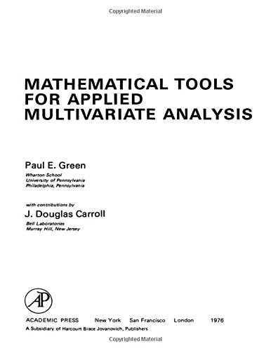 9780122975509: Mathematical Tools for Applied Multivariate Analysis