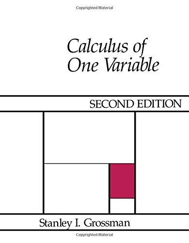 9780123043900: Calculus of One Variable