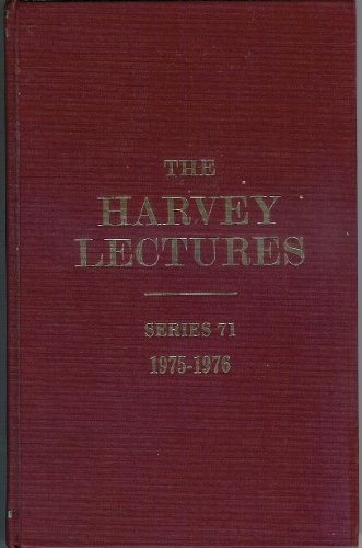 Beispielbild fr Harvey Lectures, Series 71, 1975-1976 zum Verkauf von Better World Books
