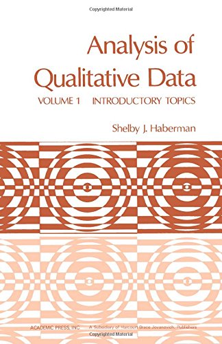 Stock image for Analysis of Qualitative Data : Vol. I - Introductory Topics (TXX) for sale by Better World Books