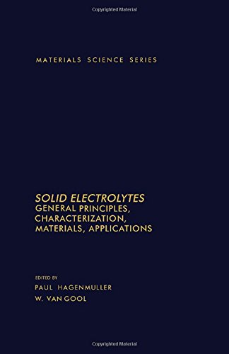 Stock image for Solid Electrolytes. General Principles, Characterization, Materials, Applications for sale by Zubal-Books, Since 1961