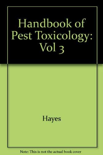 Beispielbild fr Handbook of Pesticide Toxicology zum Verkauf von Better World Books